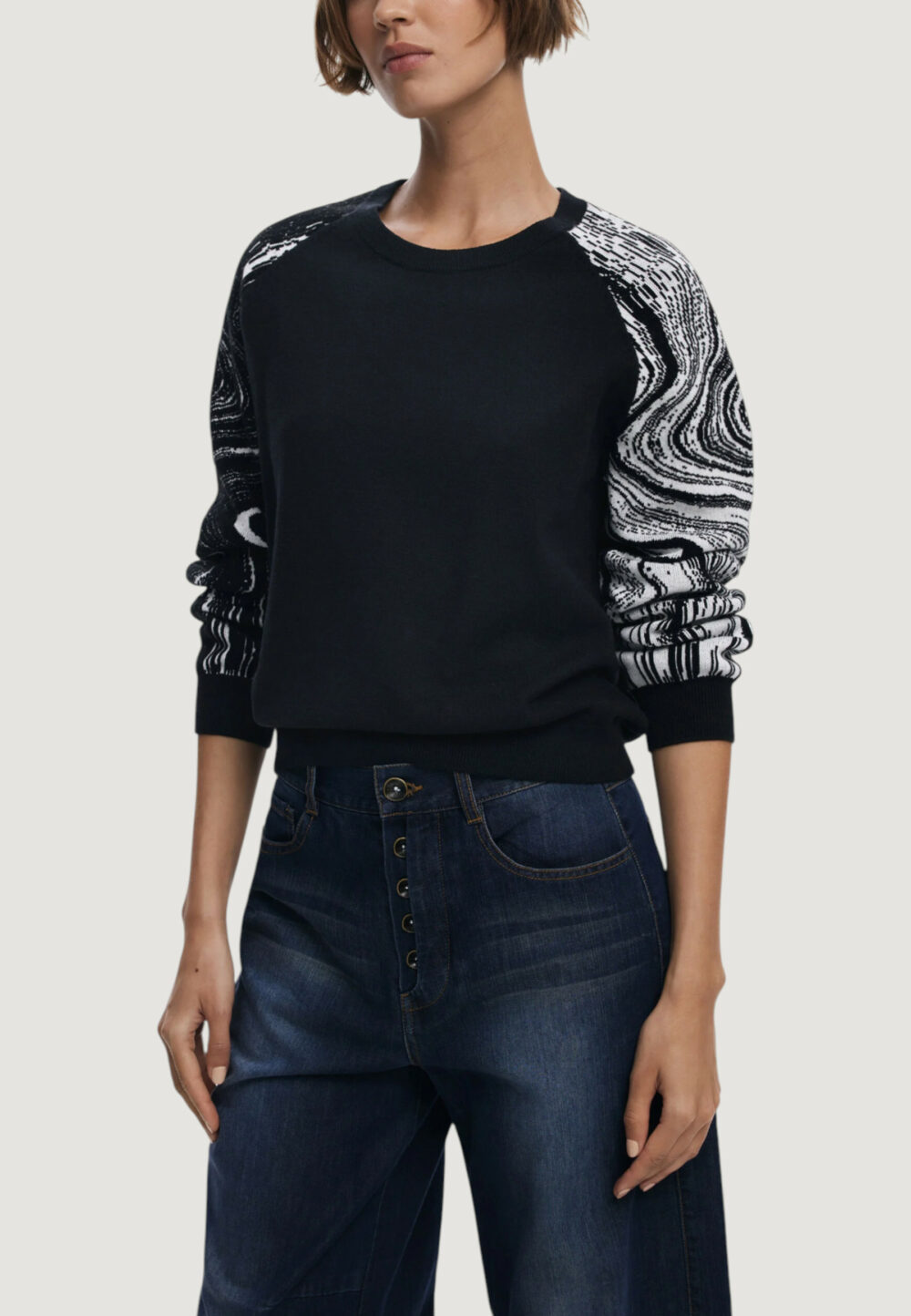 Maglia Desigual JERS_KODIAK Nero - Foto 1