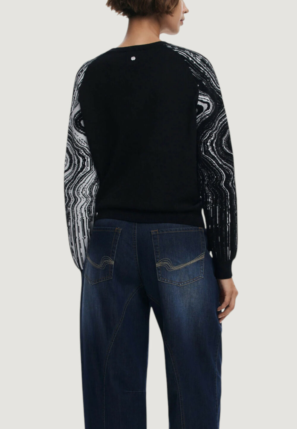 Maglia Desigual JERS_KODIAK Nero - Foto 4