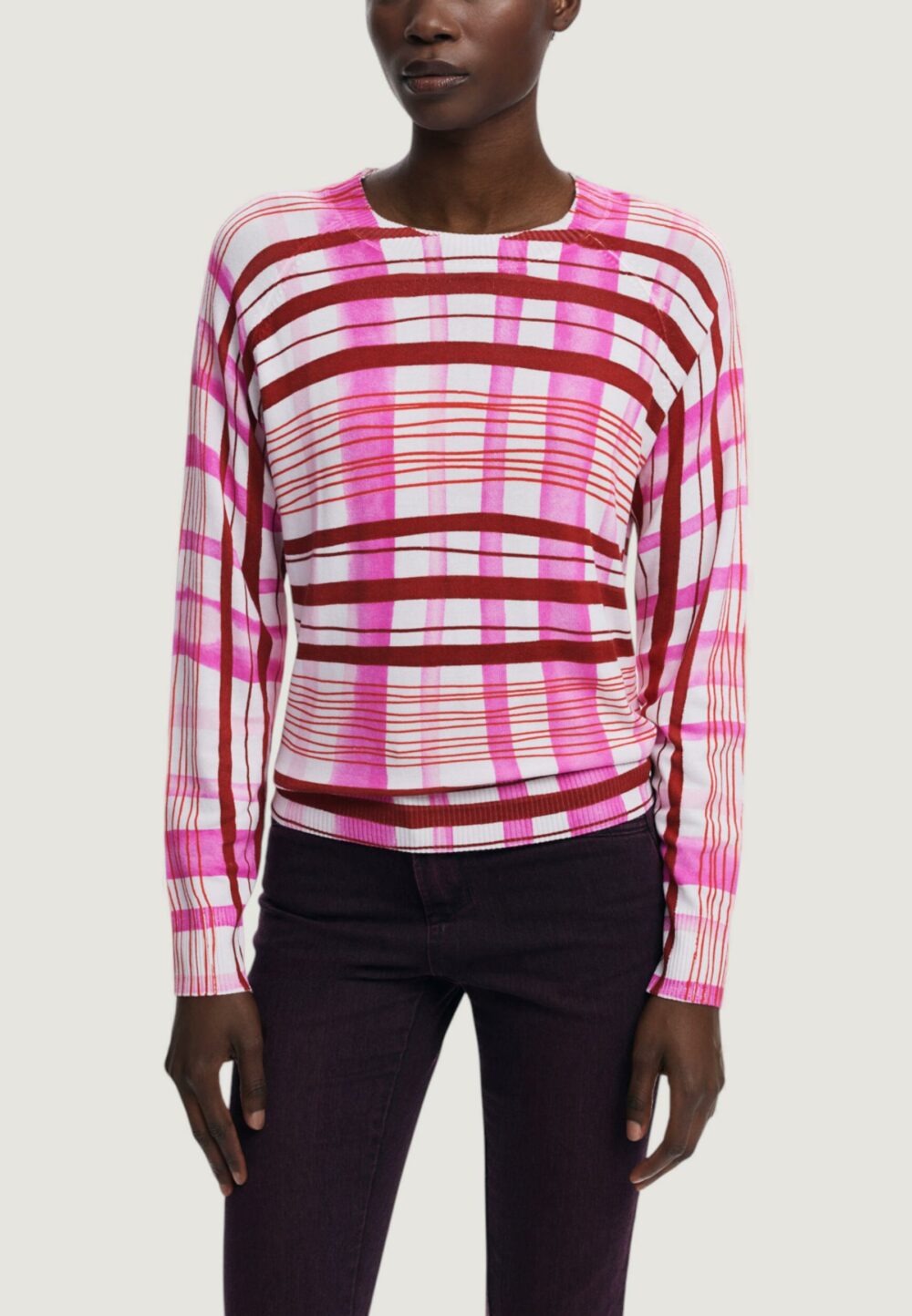 Maglia Desigual JERS_NORUEGA Rosa - Foto 1
