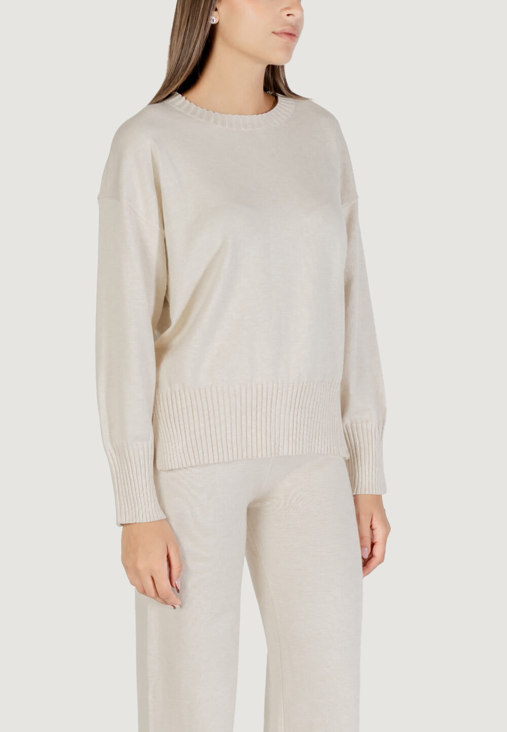 Maglione Choral  Avorio - Foto 4