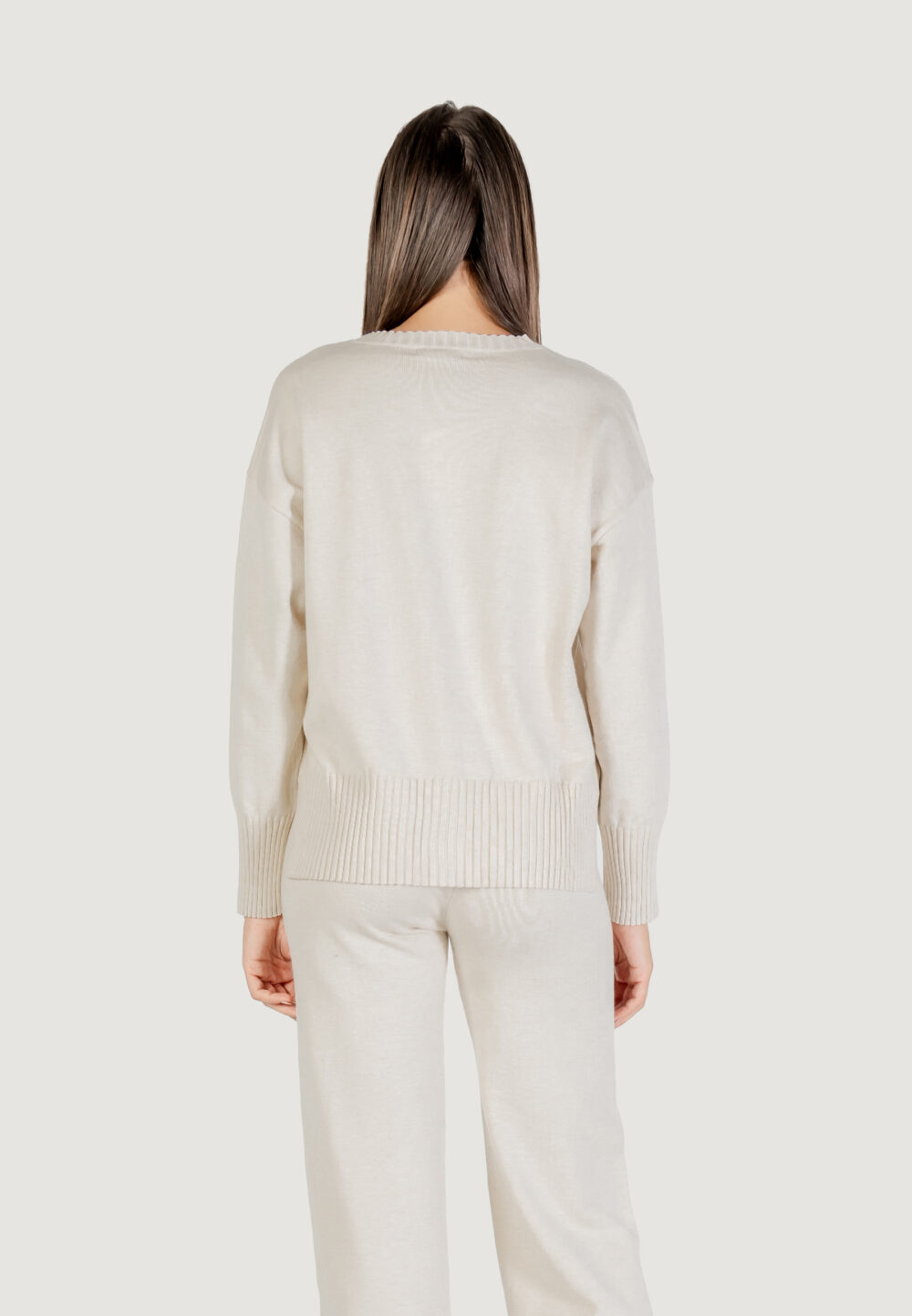 Maglione Choral  Avorio - Foto 5