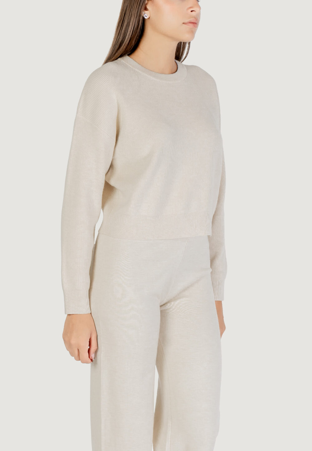 Maglione Choral  Avorio - Foto 4