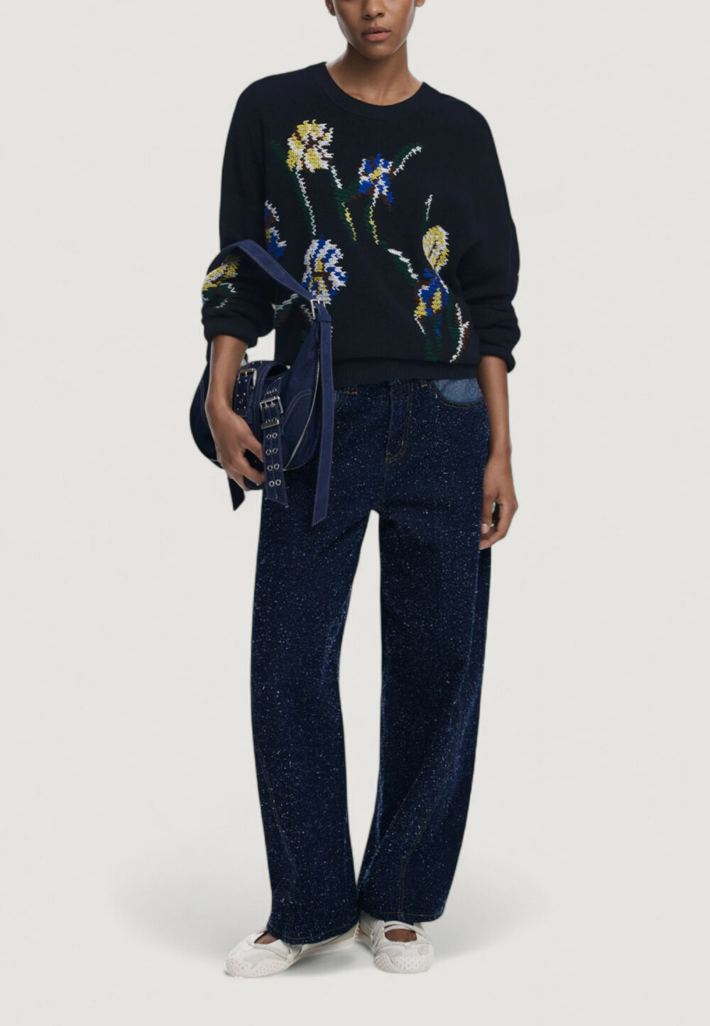Maglione Desigual JERS_COOPER Nero - Foto 2