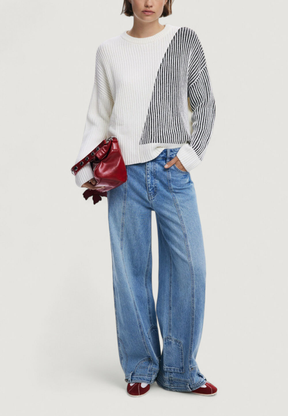 Maglione Desigual JERS_NOME Panna - Foto 2
