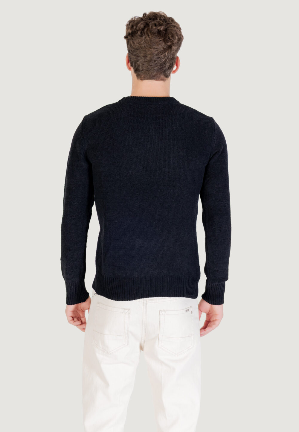 Maglione Gianni Lupo M. GIROCOLLO Nero - Foto 4