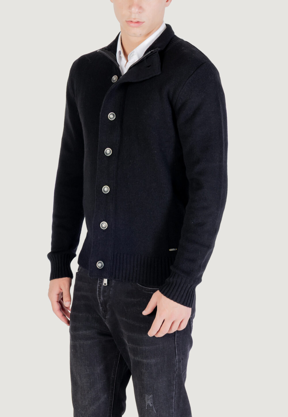 Maglione Gianni Lupo MAGLIERIA CASUAL Nero - Foto 2