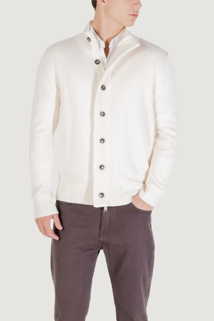 Maglione Gianni Lupo MAGLIERIA CASUAL Panna – GL35080-F25