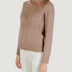 Maglione Jacqueline de Yong Jdyamina L/S O-Neck Sequin Pullover Knt Beige - Foto 2