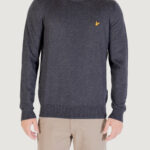 Maglione Lyle & Scott Cotton Merino Crew Neck Jumper Antracite - Foto 1