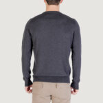 Maglione Lyle & Scott Cotton Merino Crew Neck Jumper Antracite - Foto 5