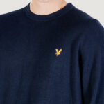 Maglione Lyle & Scott Cotton Merino Crew Neck Jumper Blue scuro - Foto 2