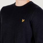 Maglione Lyle & Scott Cotton Merino Crew Neck Jumper Nero - Foto 2