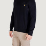 Maglione Lyle & Scott Cotton Merino Crew Neck Jumper Nero - Foto 3
