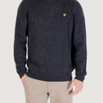 Maglione Lyle & Scott Lambswool Blend Crew Neck Jump Nero - Foto 1