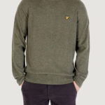 Maglione Lyle & Scott Lambswool Blend Crew Neck Jump Verde - Foto 1