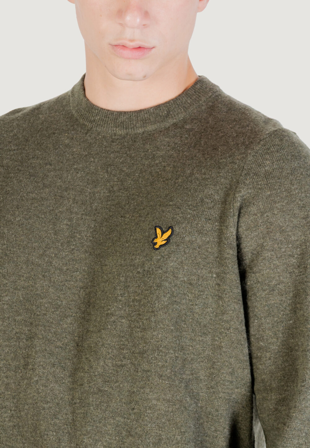Maglione Lyle & Scott Lambswool Blend Crew Neck Jump Verde - Foto 2