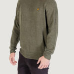Maglione Lyle & Scott Lambswool Blend Crew Neck Jump Verde - Foto 3