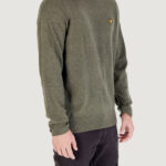 Maglione Lyle & Scott Lambswool Blend Crew Neck Jump Verde - Foto 4
