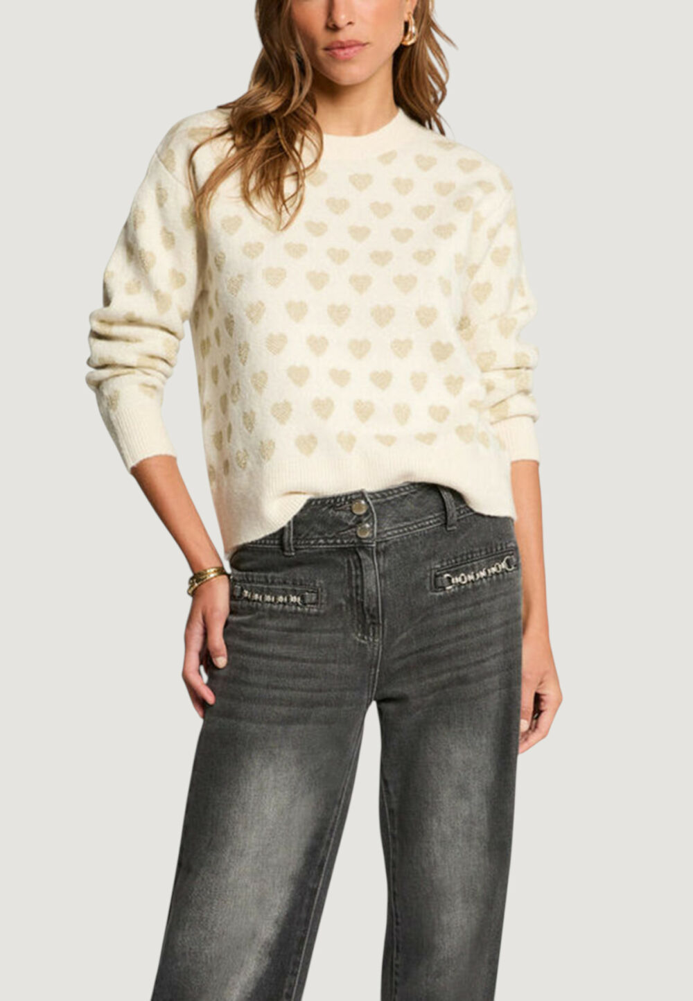 Maglione Morgan De Toi  Avorio - Foto 1