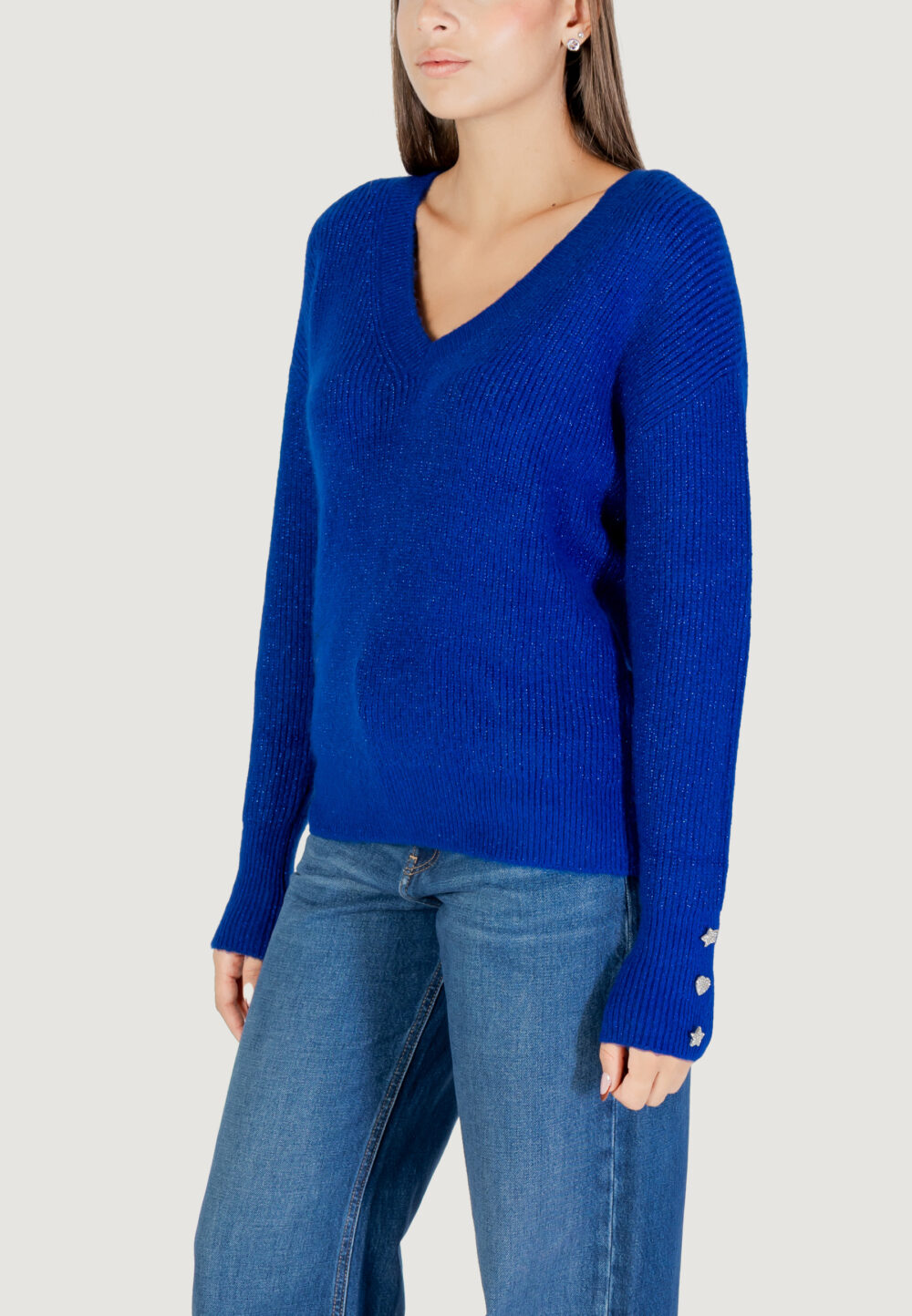 Maglione Morgan De Toi  Azzurro - Foto 4