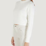Maglione Only ONLPETRA LS SHORT O-NECK CC KNT Bianco - Foto 5
