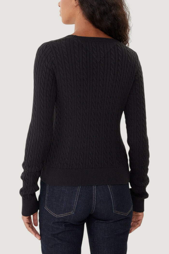 Maglione Tommy Hilfiger TJW CABLE ESSENTIAL Nero – DW0DW22165