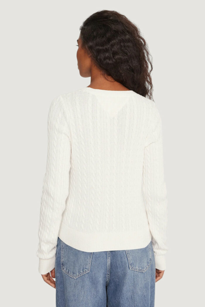 Maglione Tommy Hilfiger TJW CABLE ESSENTIAL Panna – DW0DW22165