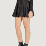 Minigonna Jacqueline de Yong Jdyskye Hw Bubblehem Emb. Skirt Wvn Nero - Foto 2