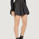 Minigonna Jacqueline de Yong Jdyskye Hw Bubblehem Emb. Skirt Wvn Nero - Foto 3
