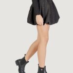 Minigonna Jacqueline de Yong Jdyskye Hw Bubblehem Emb. Skirt Wvn Nero - Foto 5