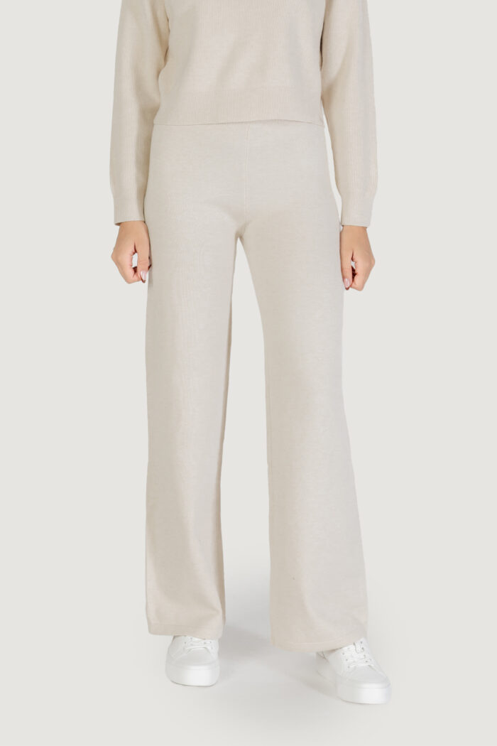 Pantaloni a palazzo Choral  Avorio – SLI5PT025147D
