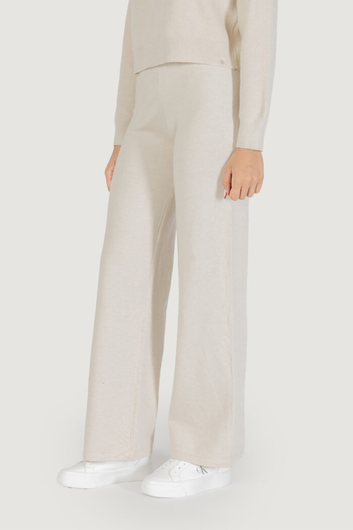 Pantaloni a palazzo Choral  Avorio – SLI5PT025147D