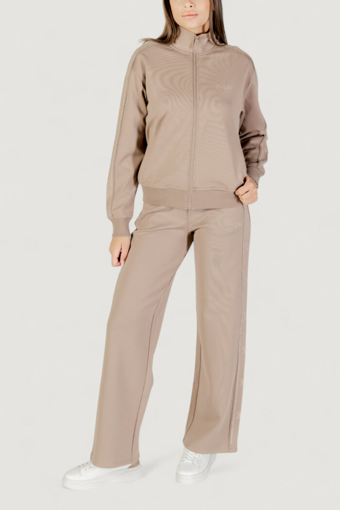 Pantaloni bootcut Guess Active OCTAVIA WIDE LEG PANTS Taupe