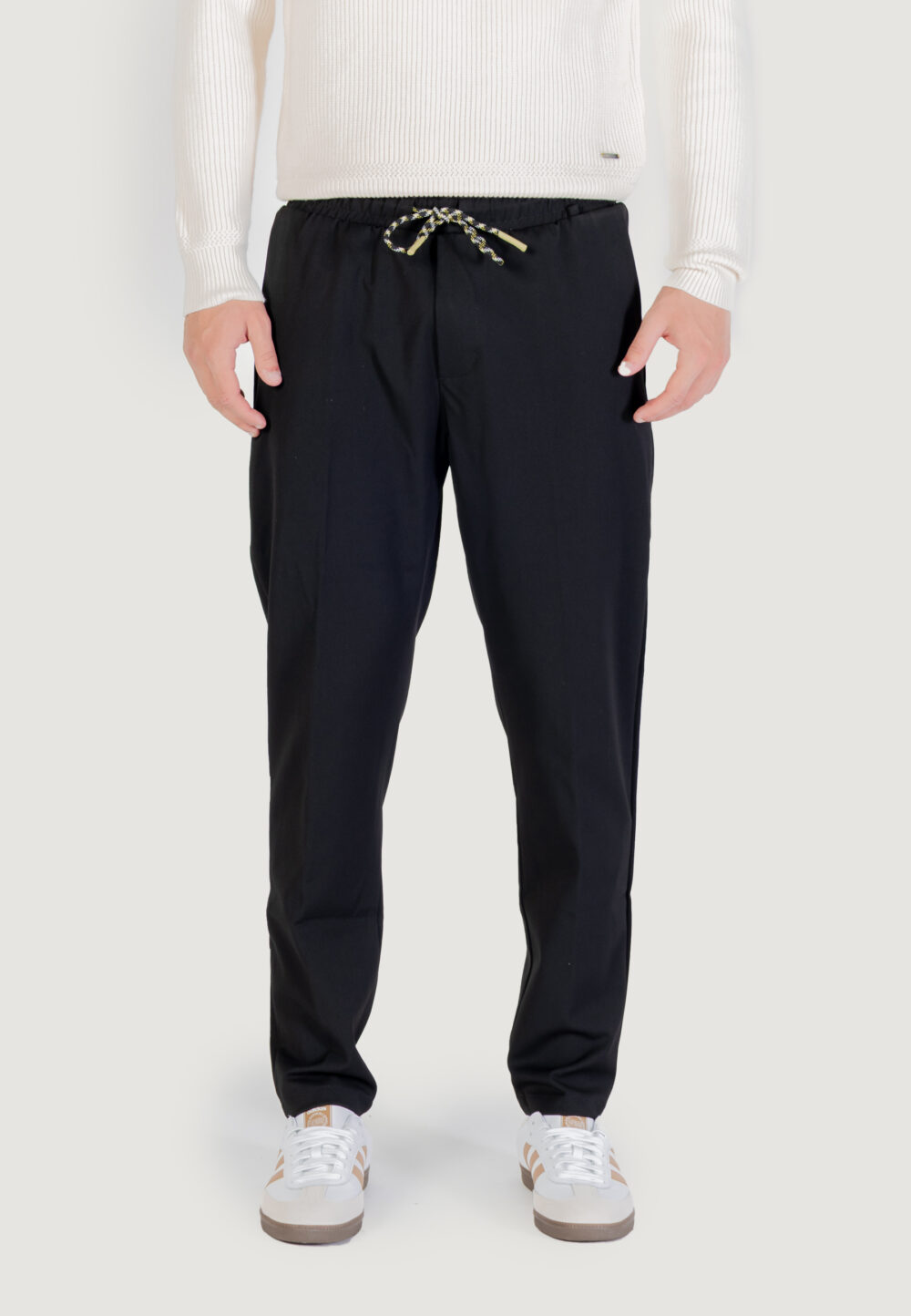 Pantaloni Gianni Lupo LEONARD Nero - Foto 5