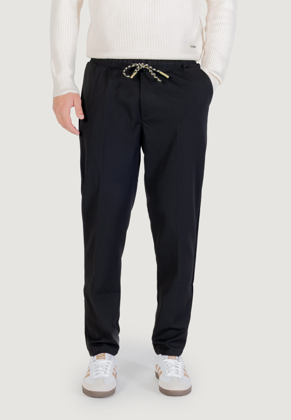 Pantaloni Gianni Lupo LEONARD Nero - Foto 1