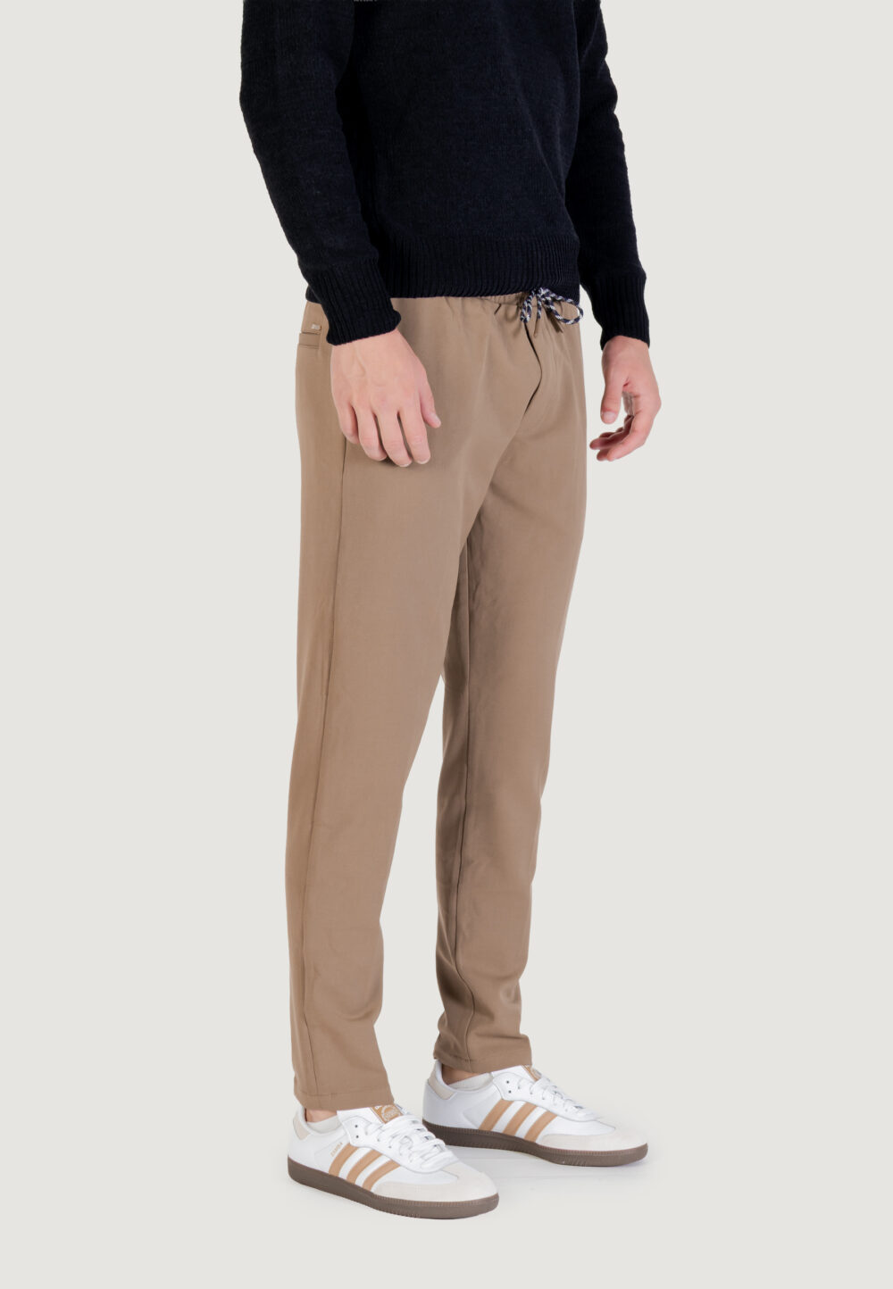 Pantaloni Gianni Lupo LEONARD Terra - Fango - Foto 4