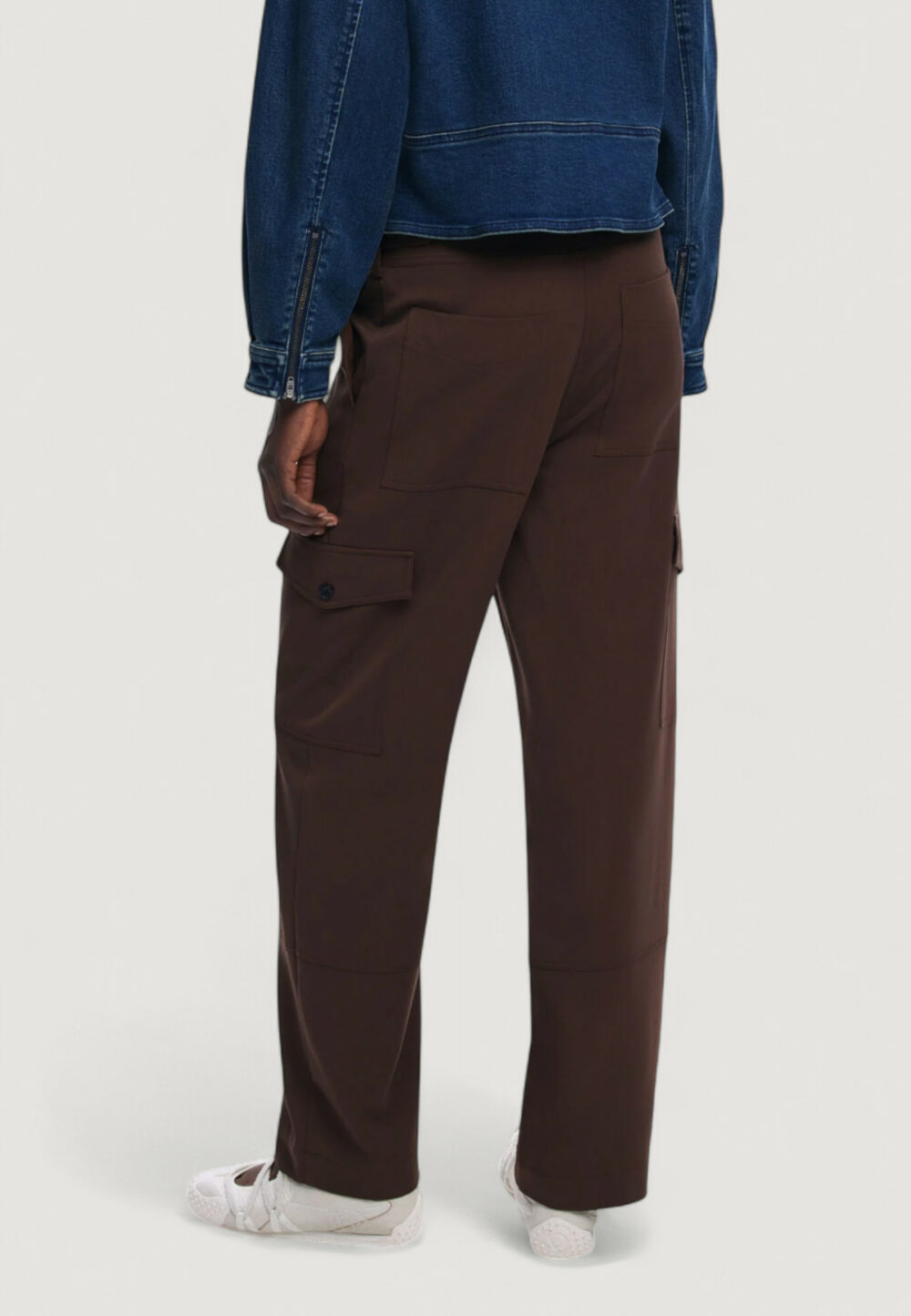 Pantaloni regular Desigual PANT_SAGUN Marrone - Foto 3
