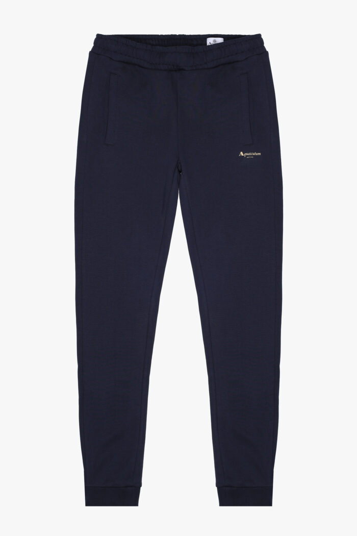 Pantaloni sportivi Aquascutum Active SMALL LOGO TRACK PANT Blu – AW_ICON_TR001
