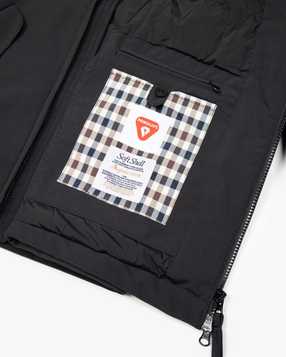 Parka Aquascutum Active SOFT SHELL MID PARKA Nero - Foto 5