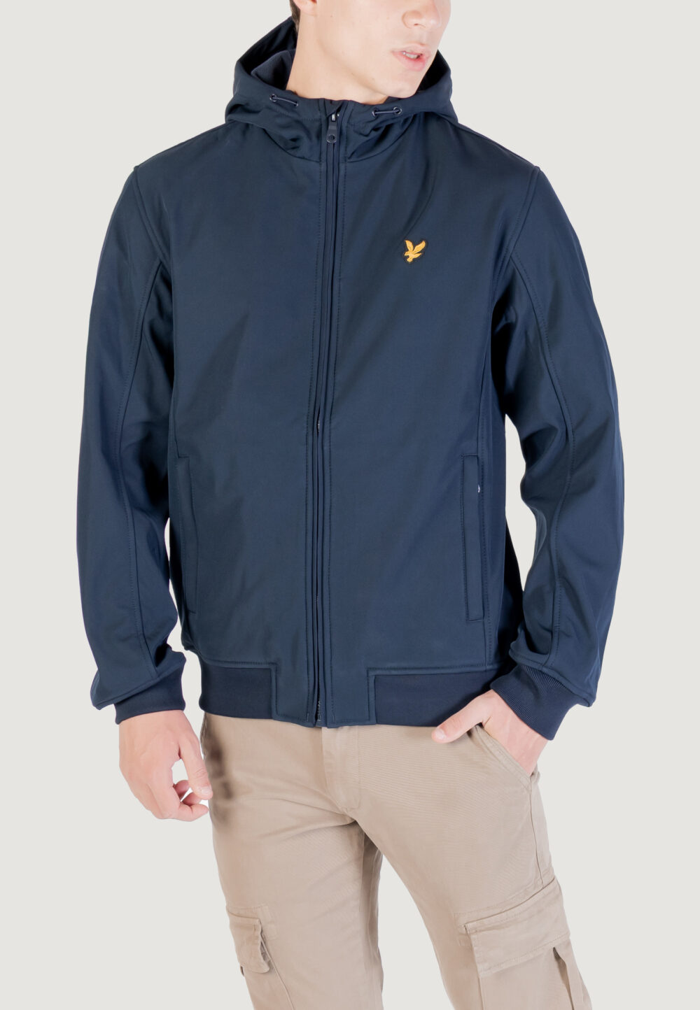 Parka Lyle & Scott Fleece Back Softshell Blue scuro - Foto 2