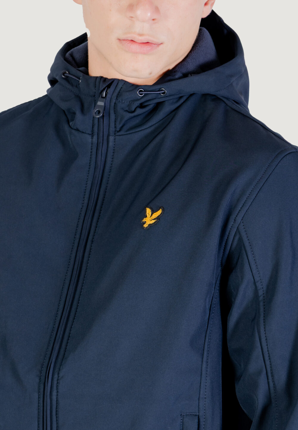Parka Lyle & Scott Fleece Back Softshell Blue scuro - Foto 3