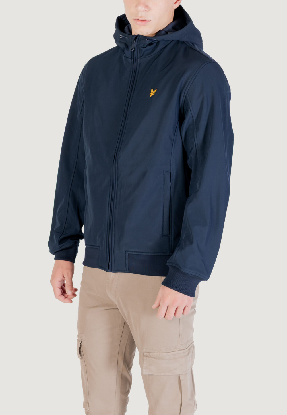 Parka Lyle & Scott Fleece Back Softshell Blue scuro - Foto 4