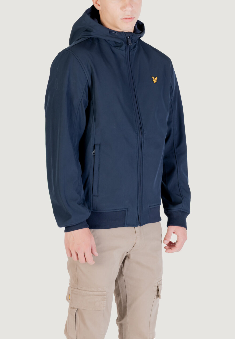 Parka Lyle & Scott Fleece Back Softshell Blue scuro - Foto 5