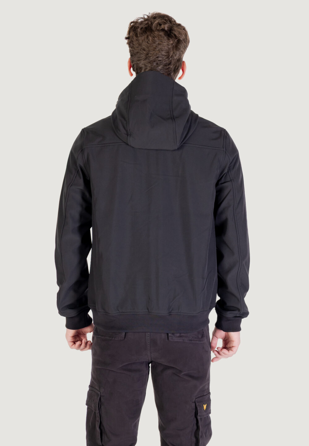 Parka Lyle & Scott Fleece Back Softshell Nero - Foto 5