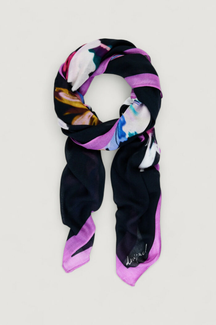 Pashmina Desigual FOU_FLORAL GARDEN Nero – 25WAWA23