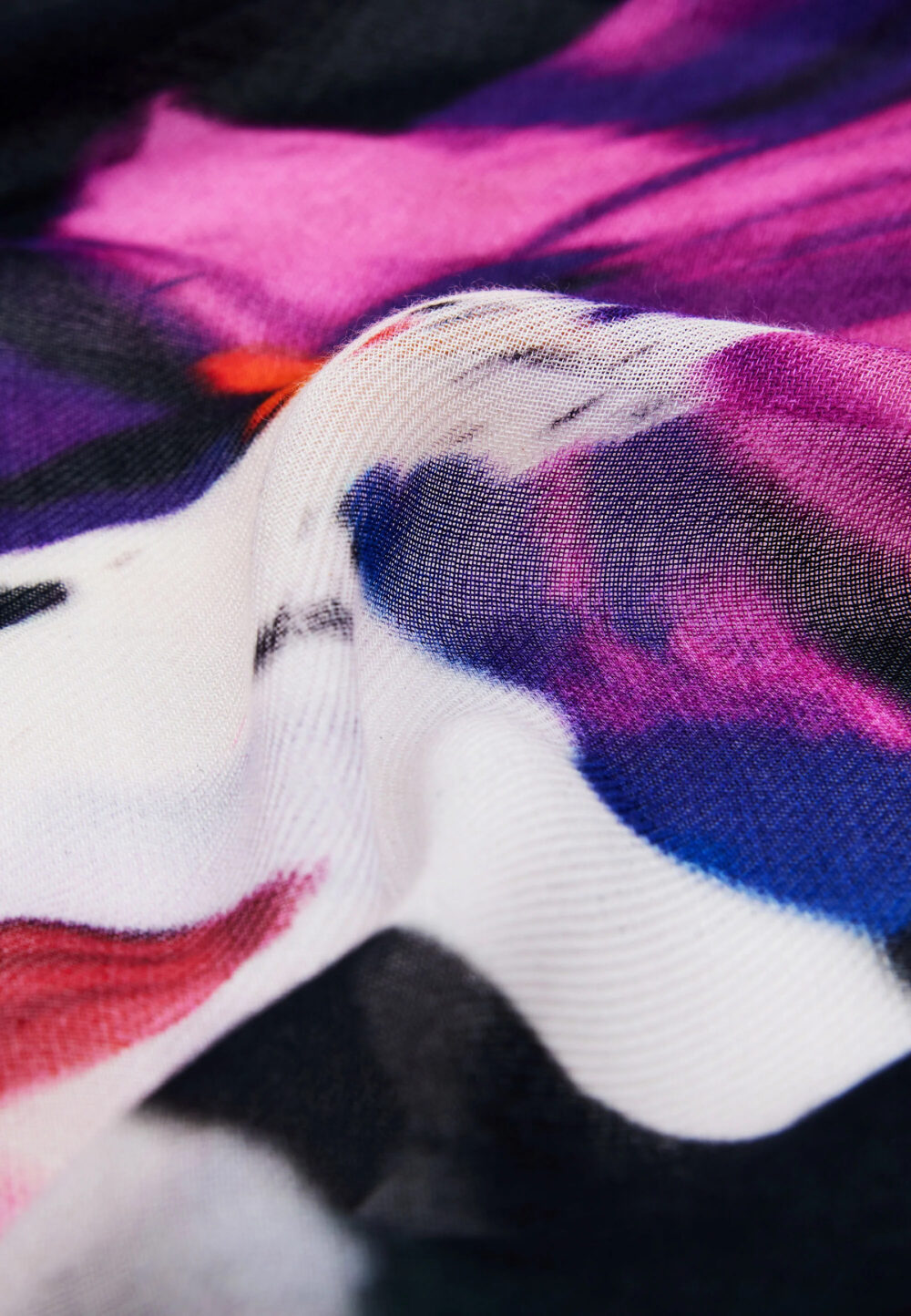 Pashmina Desigual FOU_FLORAL GARDEN Nero - Foto 4