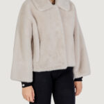Pelliccia ecologica Choral  Beige chiaro - Foto 4