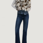 Pelliccia ecologica Desigual CHAQ_BUNNY Beige - Foto 2