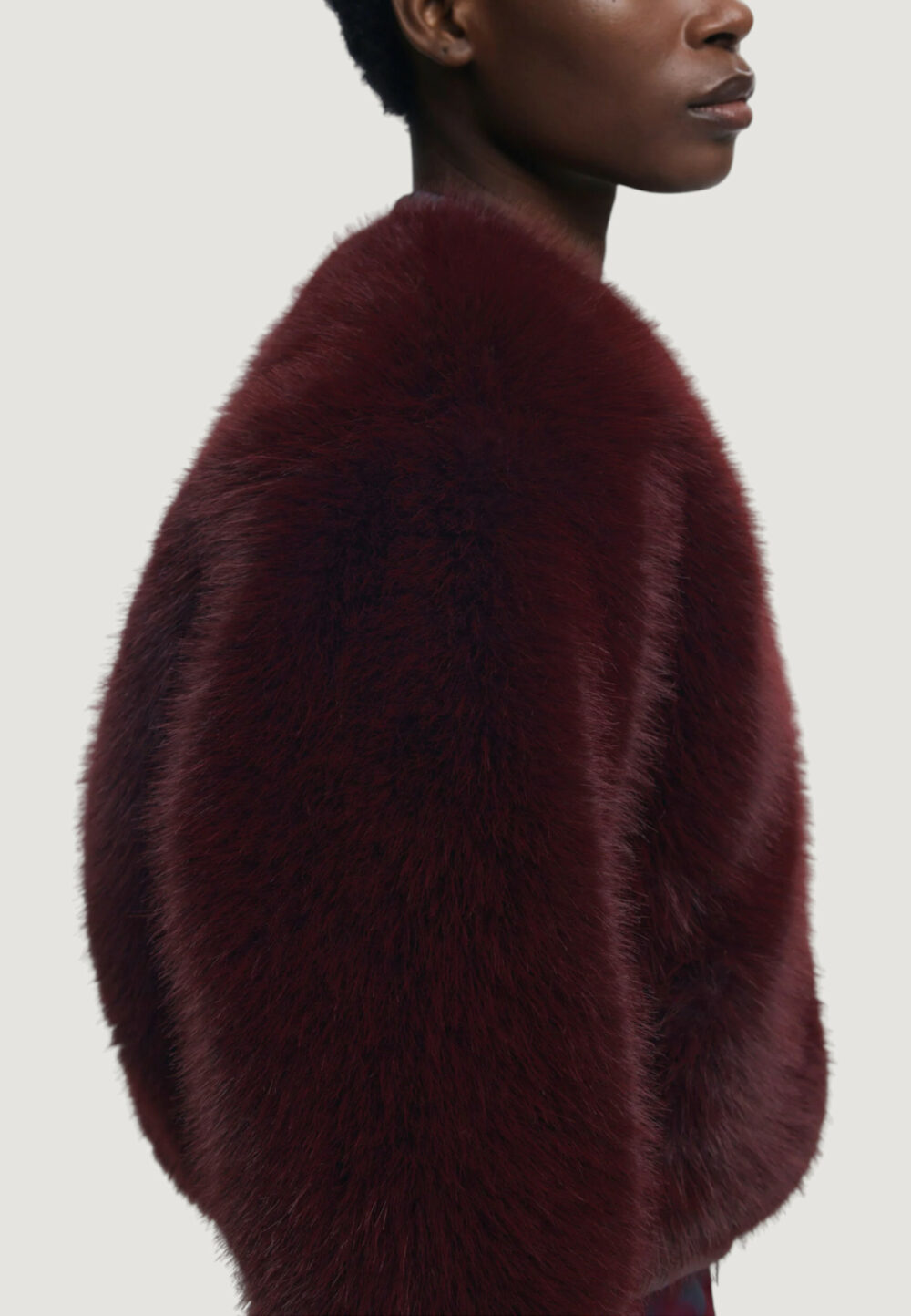 Pelliccia ecologica Desigual CHAQ_RASPBERRY Bordeaux - Foto 4