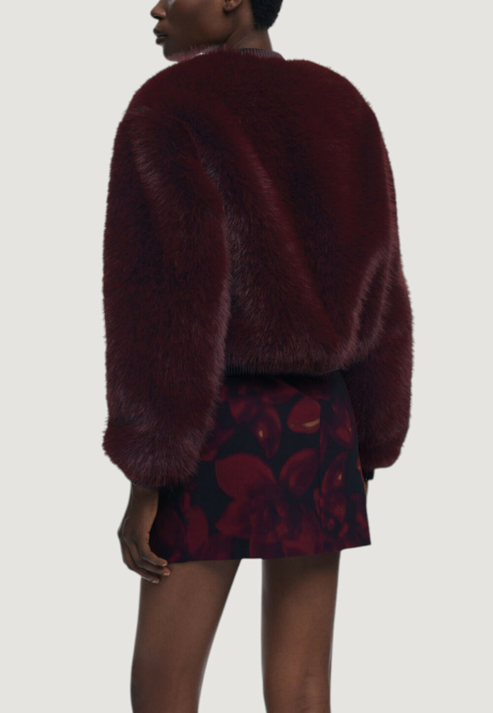 Pelliccia ecologica Desigual CHAQ_RASPBERRY Bordeaux - Foto 2